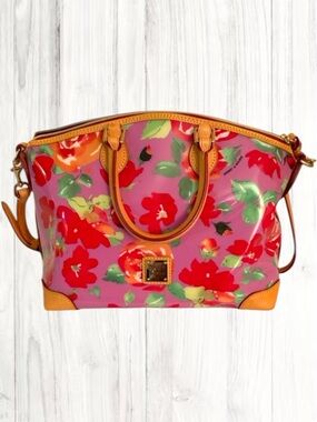 NWOT Dooney & Bourke Rose Garden Floral Patent Leather Satchel